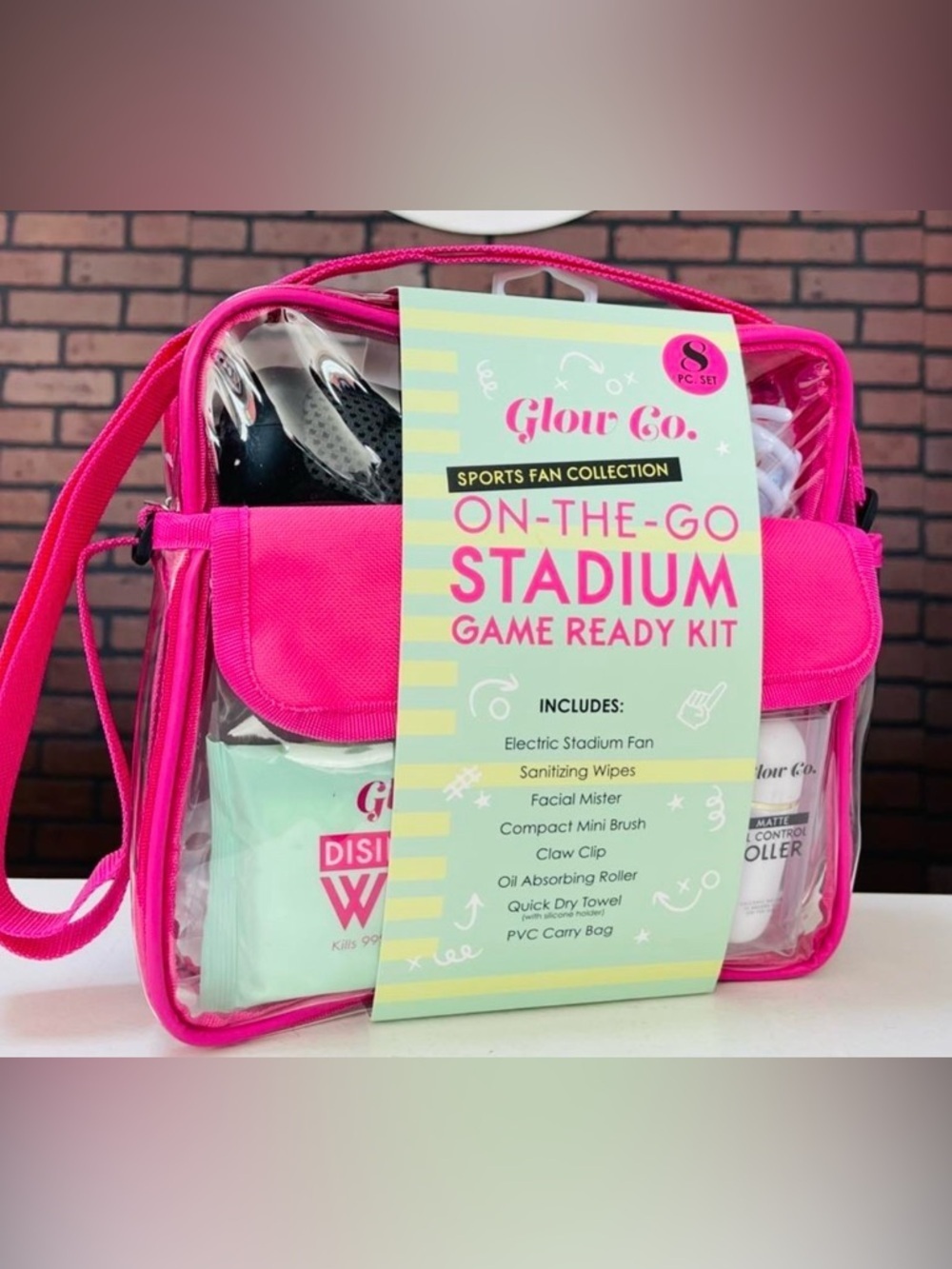 Glow Co. On-The-Go Stadium Game Ready Kit - Hot Pink NWT
